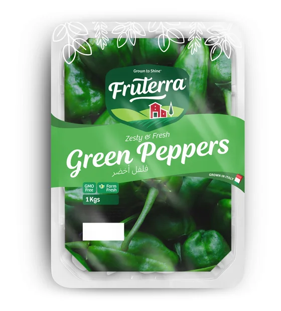 Fruterra green peppers pack