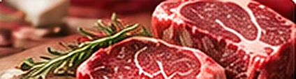 Marbled beef steaks